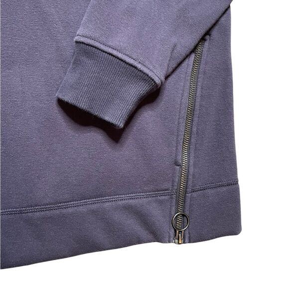 Athleta Cozy Karma Size Zip Funnel Neck Sweatshirt Size Medium - Picture 6 of 8
